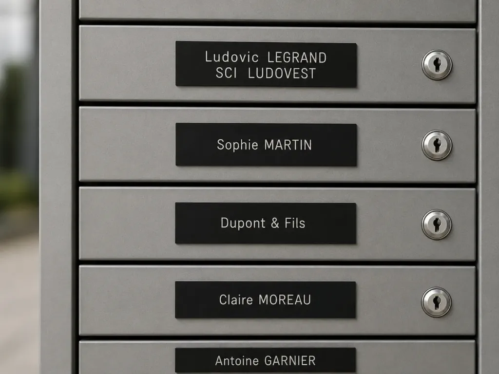 Engraved plastic plates